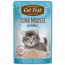 Cat Fest קט פסט 70 גרם מזון רטוב (פאוץ) לחתולים גורים בטעם מוס טונה