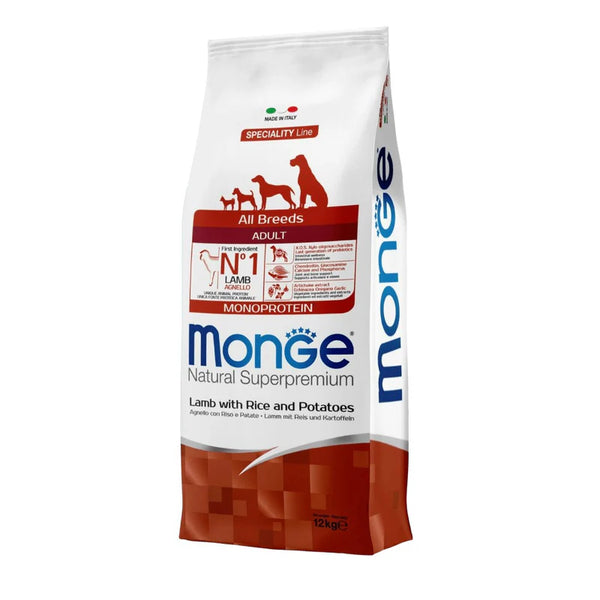 מונג' כבש לכלב בוגר כל הגזעים 12 ק"ג Monge
