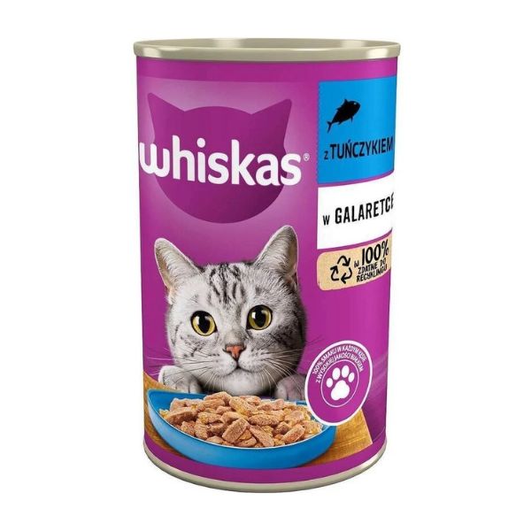 שימור וויסקס WHISKAS טונה לחתול בוגר – 400 גרם