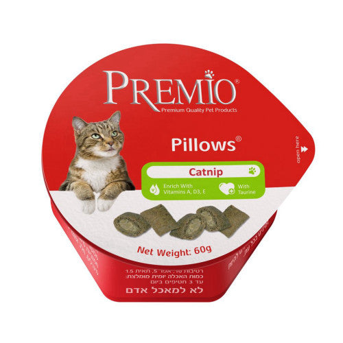 פרמיו כריות 60 גרם לחתול קטניפ - premio