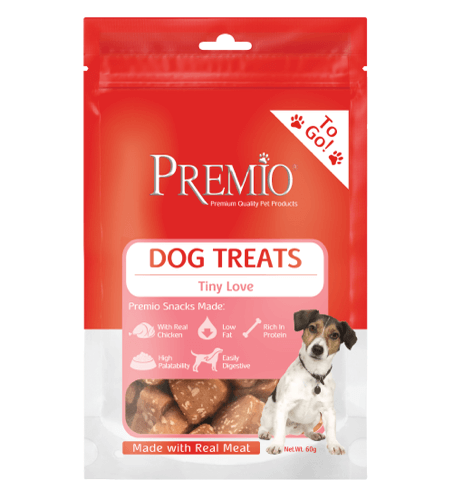פרמיו חטיף טיני לאב לכלב - 60 גרם