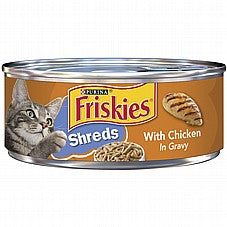 Friskies פריסקיז 156 גרם מזון רטוב לחתולים (צ'יקן אין גרייבי)
