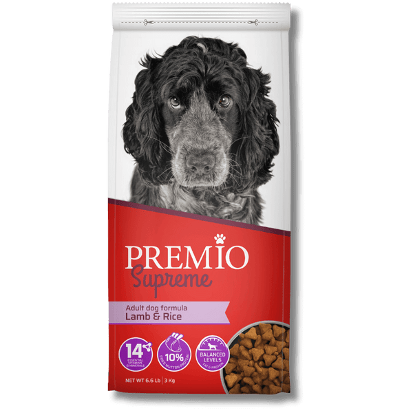 פרמיו סופרים כבש מזון יבש לכלב בוגר 3 ק״ג