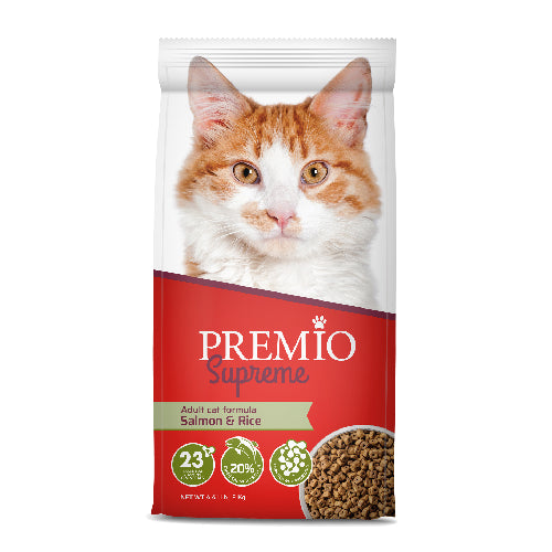 פרמיו סופרים עם סלמון ואורז לחתול בוגר 2 ק”