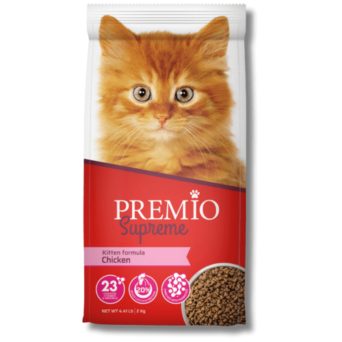 פרמיו סופרים עם עוף לחתלתול - 2 ק״ג