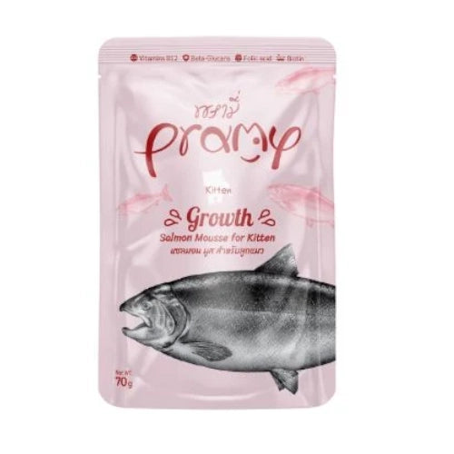 פאוץ פראמי קיטן מוס סלמון 70 גרם