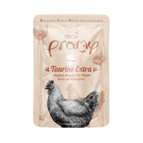 פאוץ פראמי קיטן מוס עוף 70 גרם