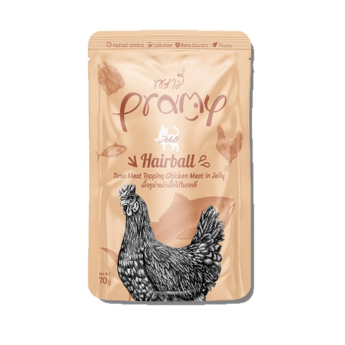 פאוץ פראמי טונה ועוף בג’לי היירבול 70 גרם