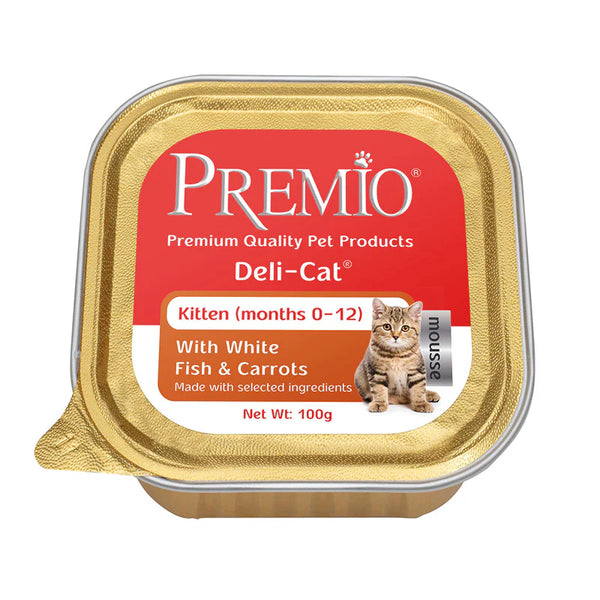 premio מעדן פטה לחתול גור – דגי ים 100 גרם