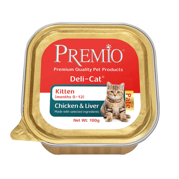 premio מעדן פטה לחתול גור- עוף וכבד 100 גרם