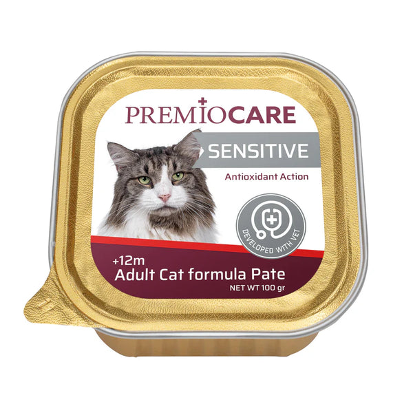פרמיו קייר מזון רטוב לחתולים רגישים – סנסטיב | 100 גרם