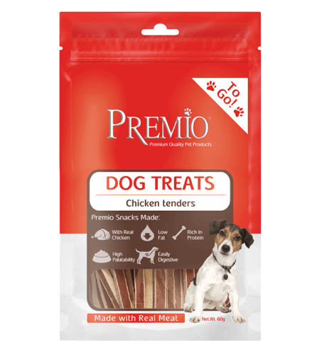 פרמיו חטיף רצועות עוף לכלב - 60 גרם