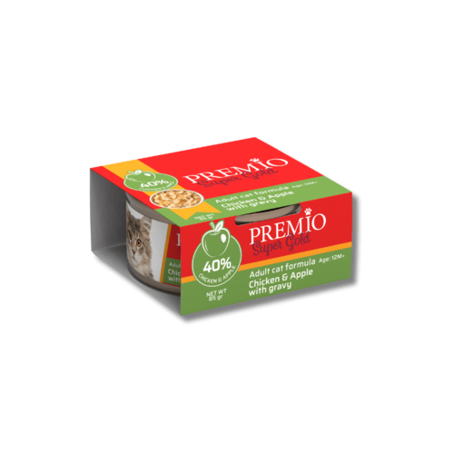 פרמיו סופר גולד מעדן נתחוני עוף ותפוח ברוטב 85 גר