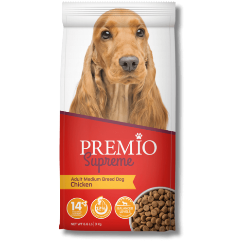 פרמיו סופרים עוף לכלב בוגר - 3 ק״ג